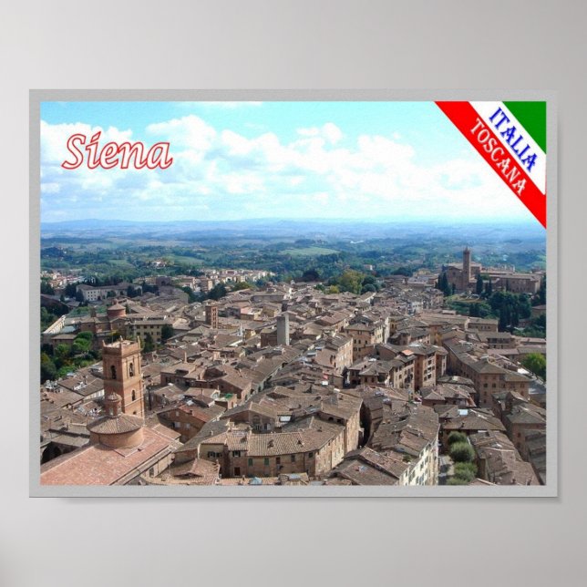 Affiche Italie - Toscane - Sienne - (Devant)