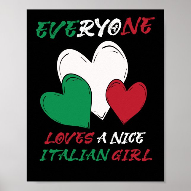 Affiche Italie Tout Le Monde Aime Une Belle Italienne (Devant)