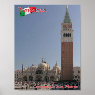 Affiche Italie - Venise - Bell Tower San Marco -