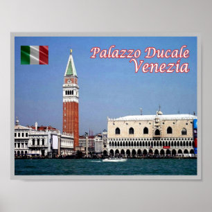 Affiche Italie - Venise - Carré Saint-Marc - Palais Ducal