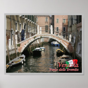Affiche Italie - Venise - Pont des Hermites -