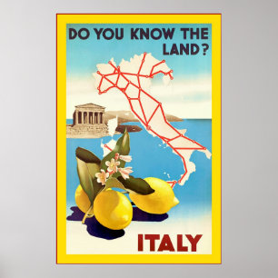 Affiche Italie ~ Vintage voyage