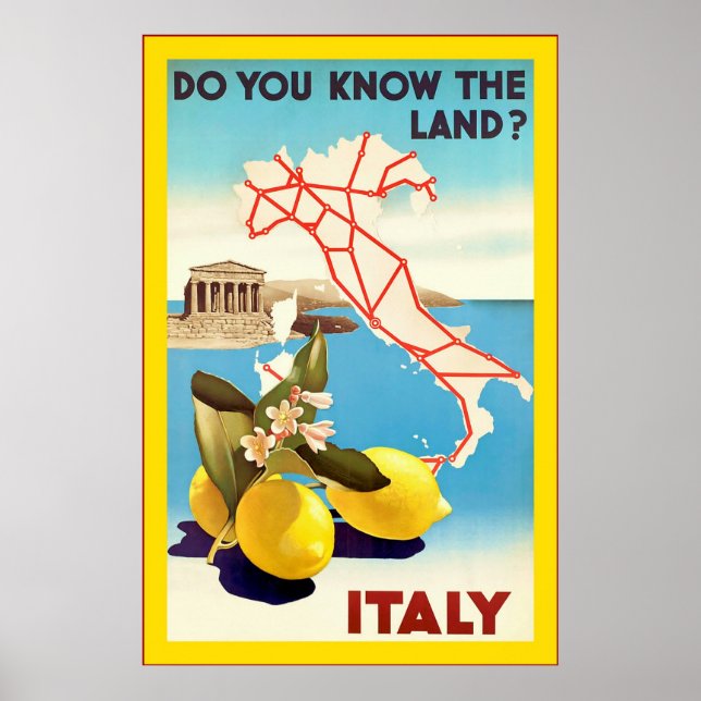 Affiche Italie ~ Vintage voyage (Devant)