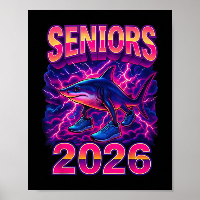 Affiche Italien Brainrot Seniors Classe De 2026 Seniors Tr (Devant)