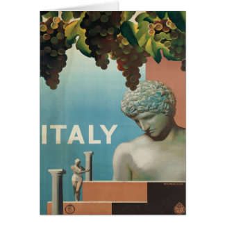 Affiche italienne vintage de voyage de l'Italie