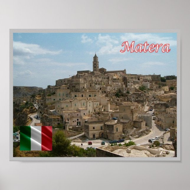 Affiche Italy - Basilicata - The Sassi of  Matera - (Devant)