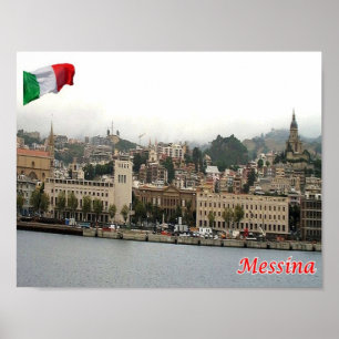 Affiche Italy - Sicily - Messina - Cityscape -