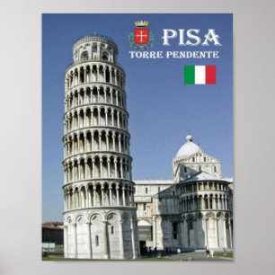 Affiche Italy - Tuscany - Pisa - Leaning Tower -
