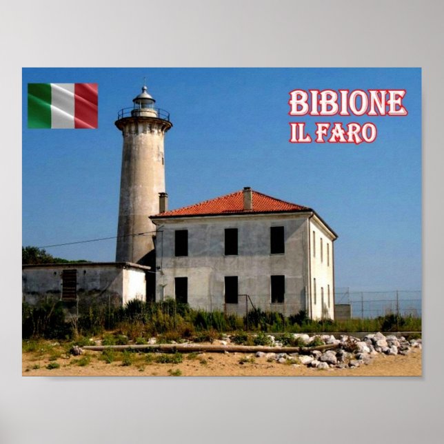 Affiche Italy - Veneto - Bibione - Lighthouse - (Devant)