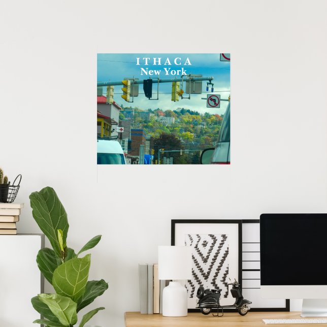 AFFICHE ITHACA NEW YORK  (Bureau à domicile)