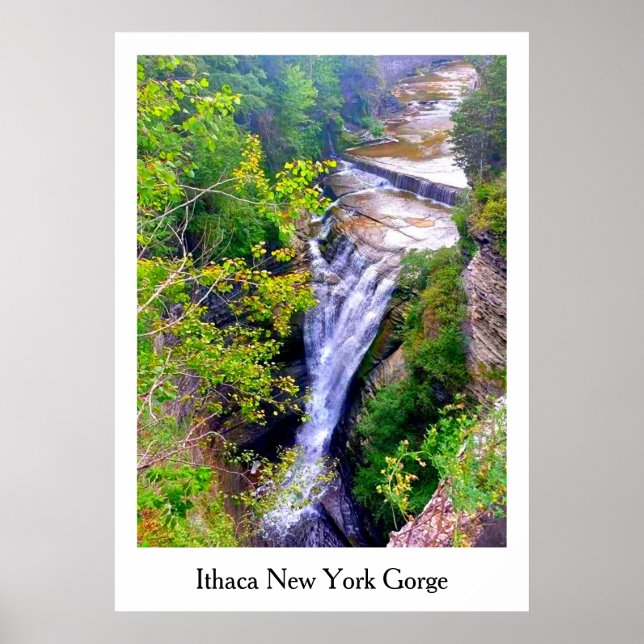 AFFICHE ITHACA NEW YORK GORGE (Devant)
