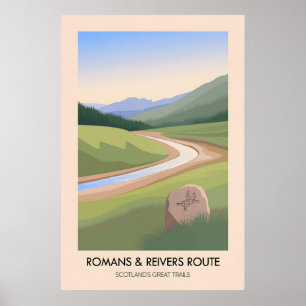Affiche Itinéraire Romains et Reivers parmi les Grandes Tr