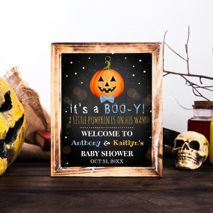 Affiche It's A Boo-y! Little Pumpkin Halloween Baby Shower