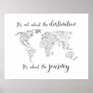 Affiche It's about the journey, not the destination.