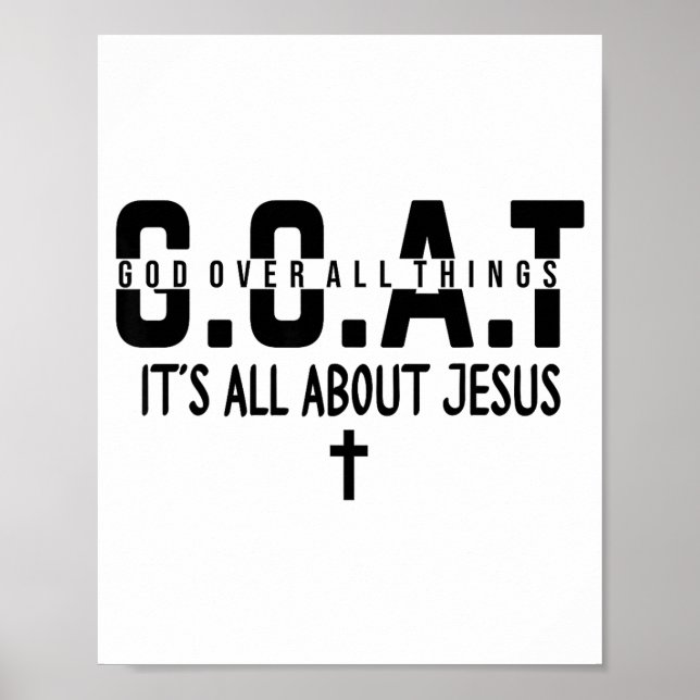 Affiche It's All About Jesus Make Heaven Crowded God Over  (Devant)
