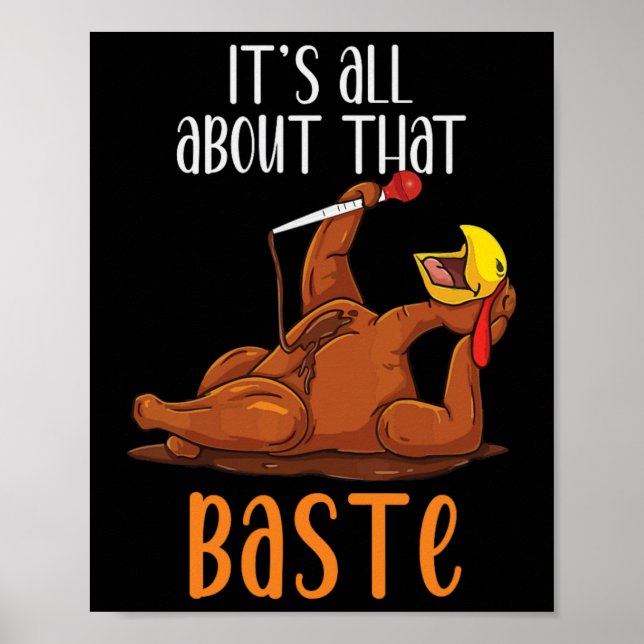Affiche Its All About That Ste Funny Thanksgiving Christma (Devant)