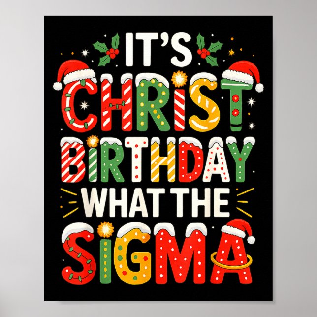 Affiche It's Christ Birthday Sigma Christian Christmas  (Devant)