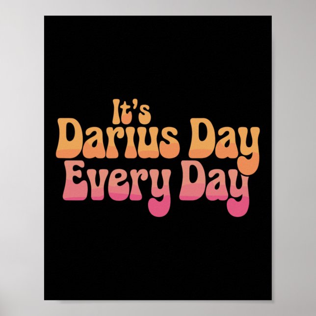 Affiche It's Darius Day Funny Meme – Celebrate Love2  (Devant)