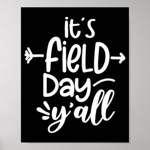 Affiche It's Field Day Y'all Fun Teacher Toxits For Women