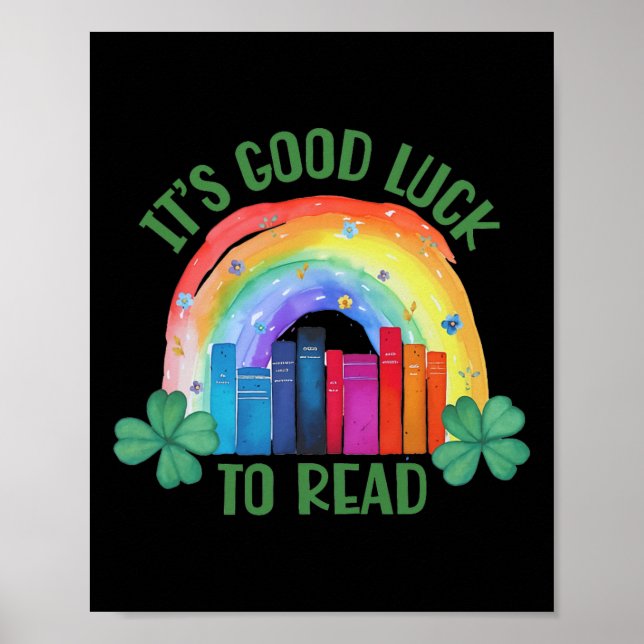 Affiche It's Good Luck To Read St Patrick's Day Teacher Li (Devant)