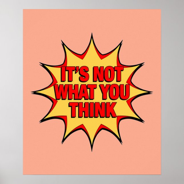 Affiche It's Not What You Think  (Devant)