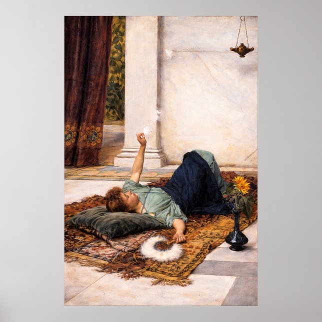 Affiche It's Sweet Doing Nothing by Waterhouse (Devant)