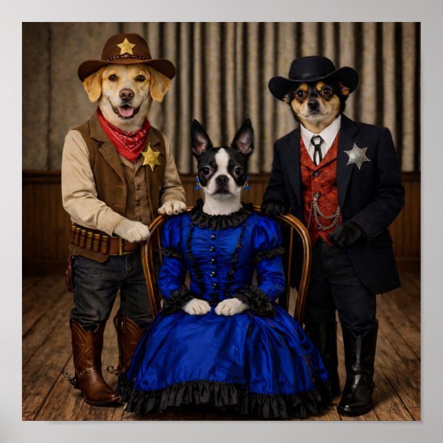 Affiche "It's The Wild West" (Devant)