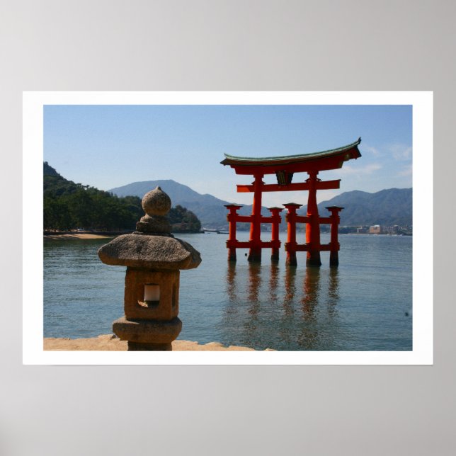 Affiche itsukushima torii japon (Devant)