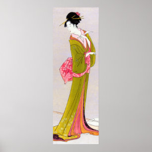 Affiche Itsutomi par Eishi Hosoda japanese woodblock geish