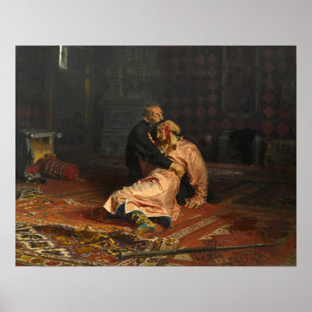 Affiche Ivan le Terrible et son fils Ivan (Devant)