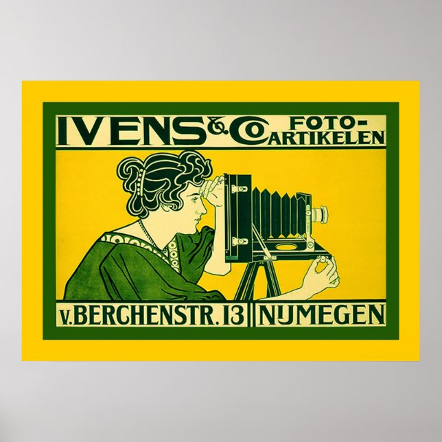 Affiche Ivens & Co. Foto Artikelen ~ Vintage néerlandais (Devant)