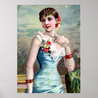 Affiche IVOIRE SUR FLEURS (milieu du XIXe siècle)