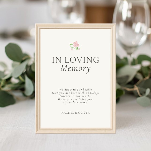 Affiche Ivory | Chic Faire-Part de Mariage En Souvenir Pos (Créateur téléchargé)