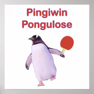 Affiche iWin Perdre Penguin Ping Pong