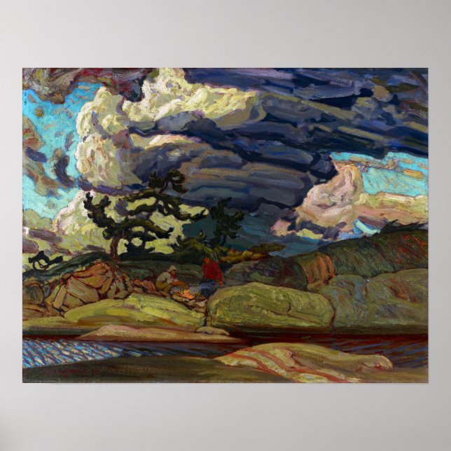 Affiche J.E.H. MacDonald Les éléments (Devant)