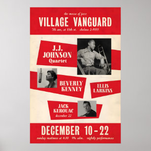 Affiche J.J. Johnson - Beverly Kenney - Jack Kerouac jazz