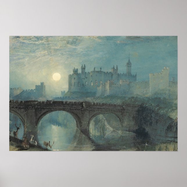 Affiche J.M.W. Turner - Château d'Alnwick (Devant)