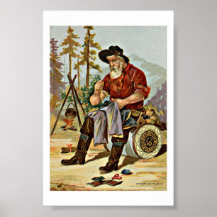 Affiche J & P Thread Antique Ad