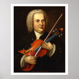 Affiche J.S. Bach avec un alto