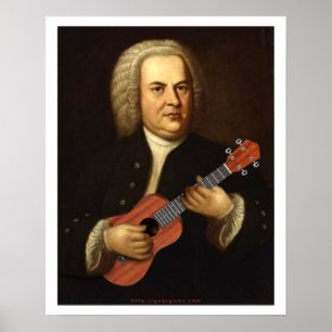 Affiche J.S. Bach sur Uke