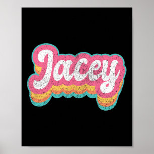 Affiche Jacey Prénom Fille Vintage les années 70 80s Perso