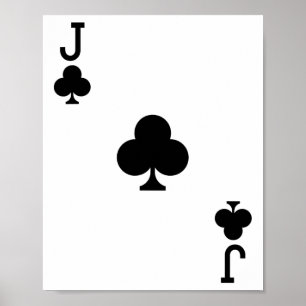 Affiche Jack De Clubs Costume Halloween Deck De Cartes