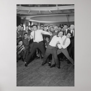 Affiche Jack Dempsey, Houdini et Benny Leonard