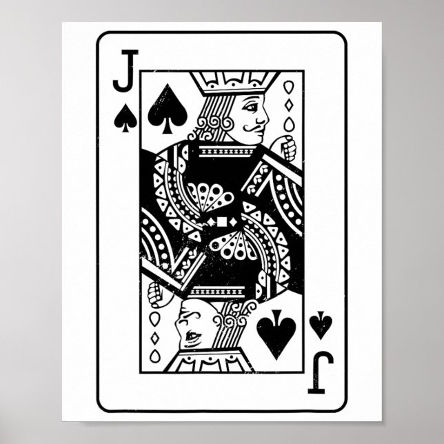 Affiche Jack Du Costume De Pique Vêtements Halloween Deck (Devant)