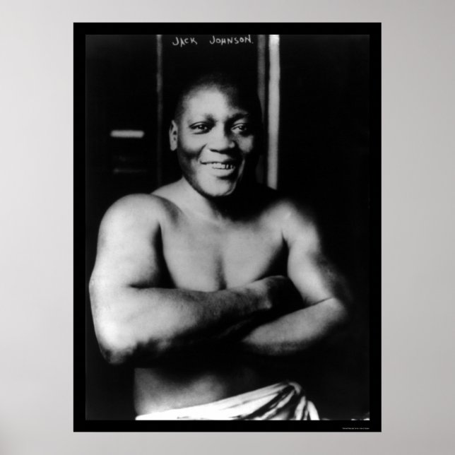 Affiche Jack Johnson Boxing 1915 (Devant)
