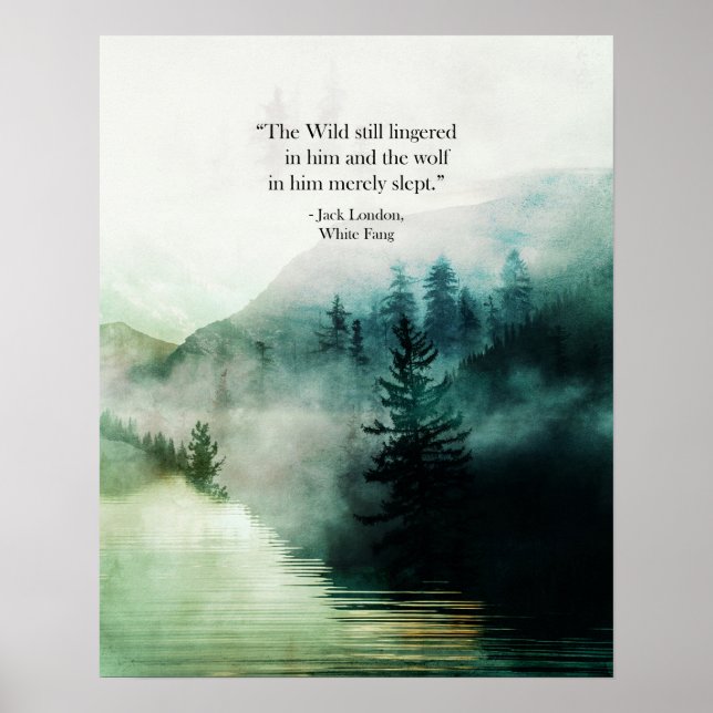 Affiche Jack London Citation Art Print (Devant)
