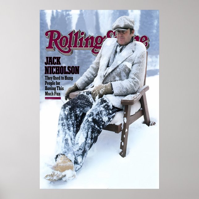 Affiche Jack Nicholson 1981 Rolling Stone Magazine Cover (Devant)