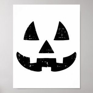 Affiche Jack-o'-lantern Face Mignonne Costume Halloween Ho