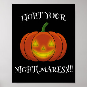 Affiche Jack-o'-Lanterne - Allumez vos cauchemars