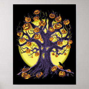 Affiche Jack O'Lantern Tree